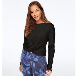 PINK - Twist Front Long Sleeve Shirt. NWOT.